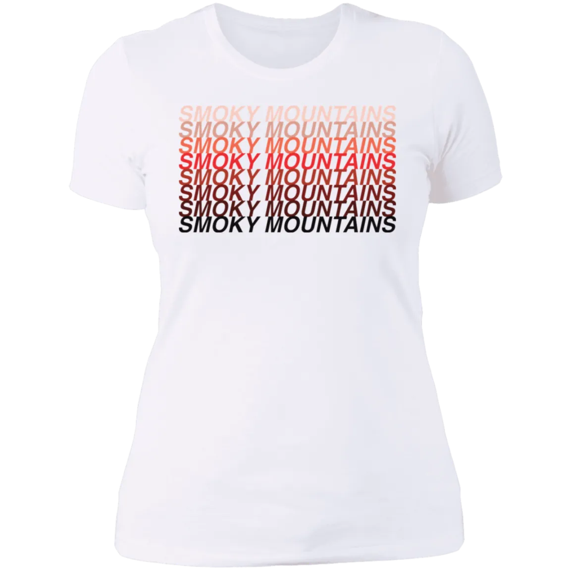 Smoky Mountains Red Ombre - Women's Tee
