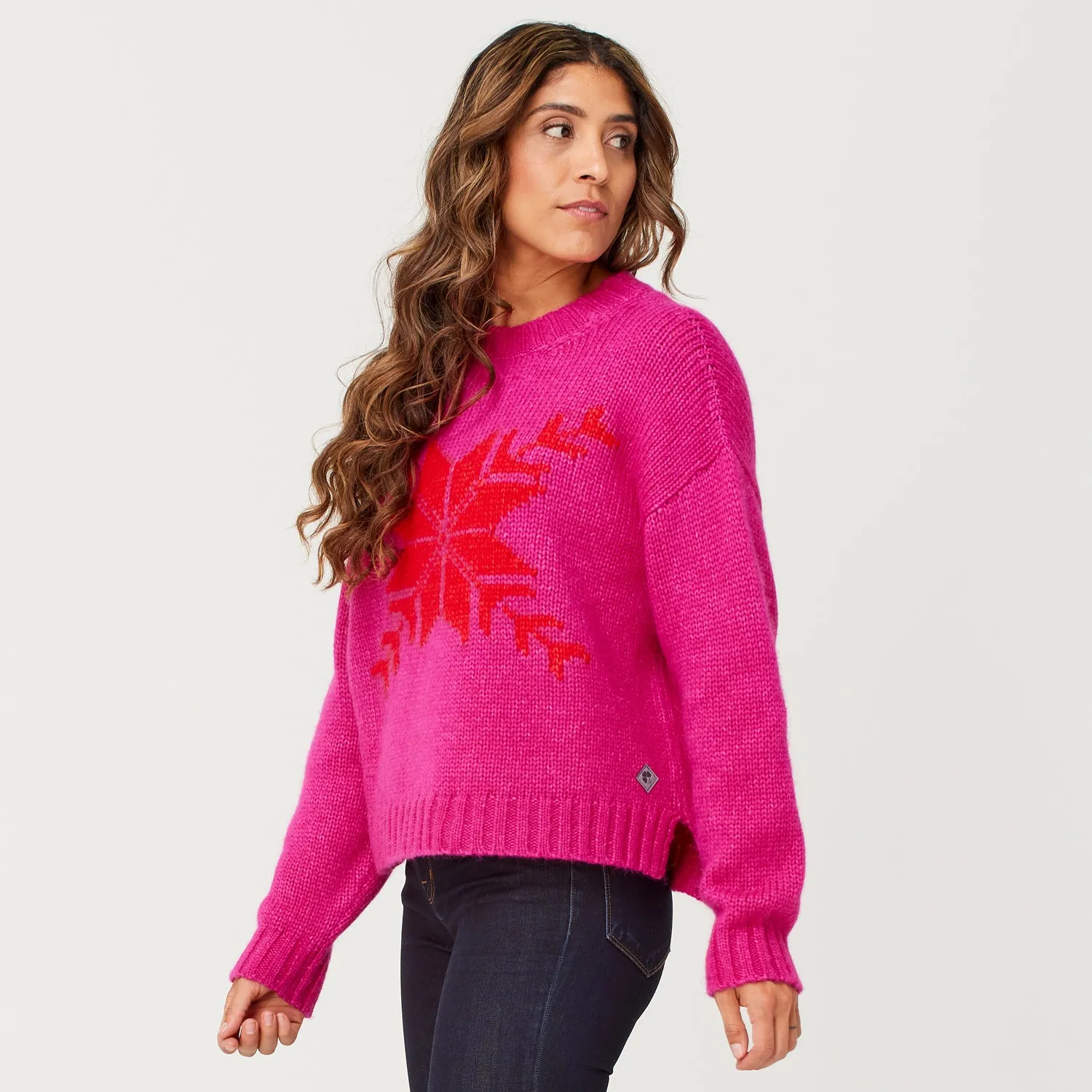 Snowflake Baby Alpaca Sweater