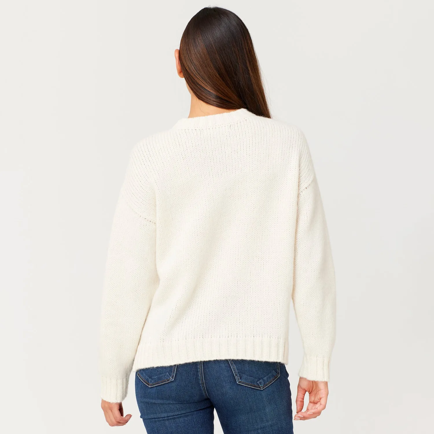 Snowflake Baby Alpaca Sweater