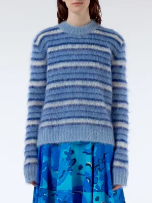 Striped Mohair And Wool Sweater