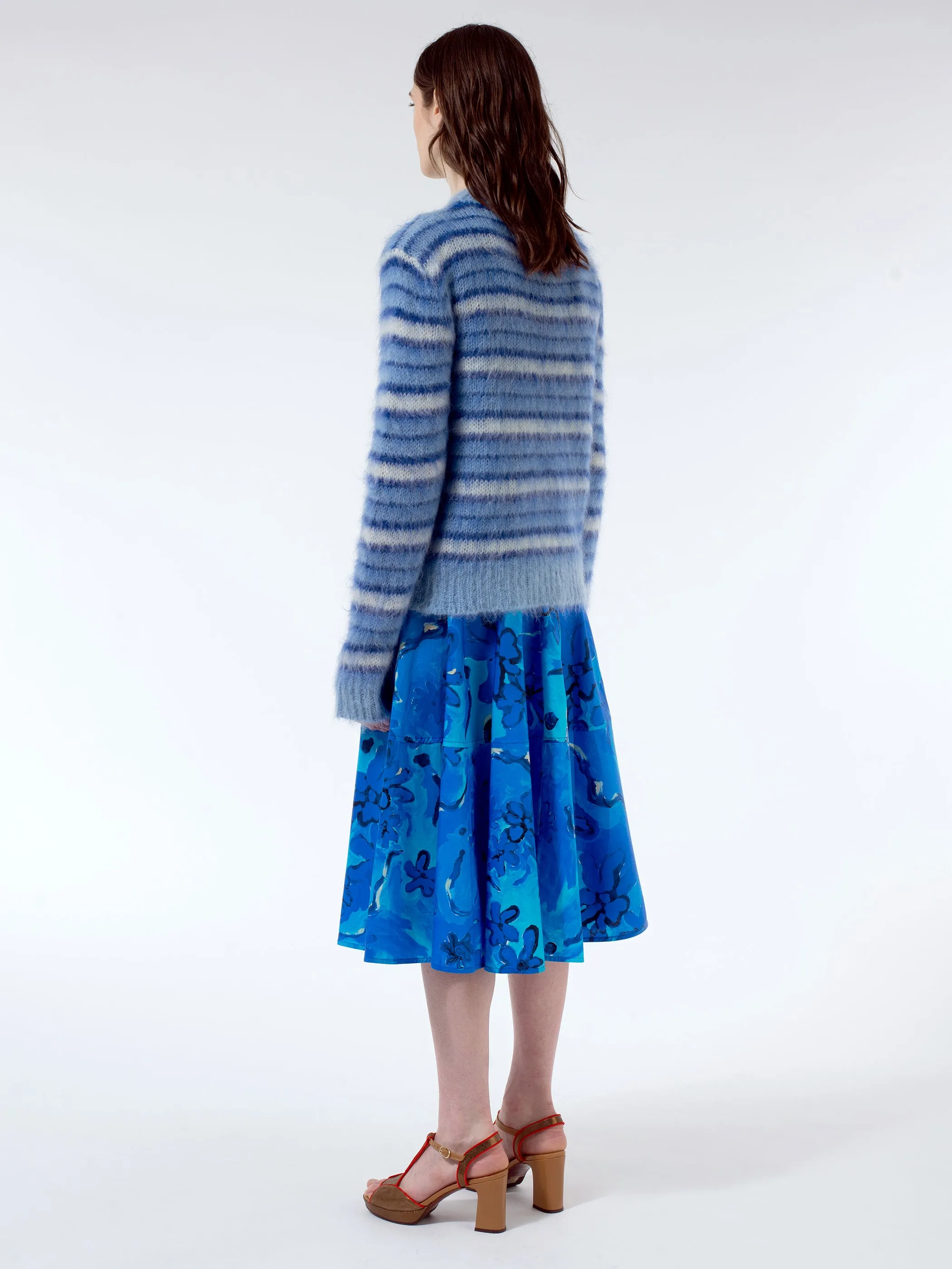 Striped Mohair And Wool Sweater