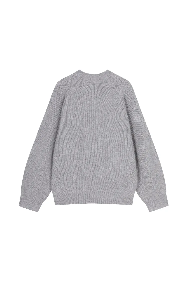 Sweater / JNBY Raglan-Sleeve Cardigan with Chinese Button Closure