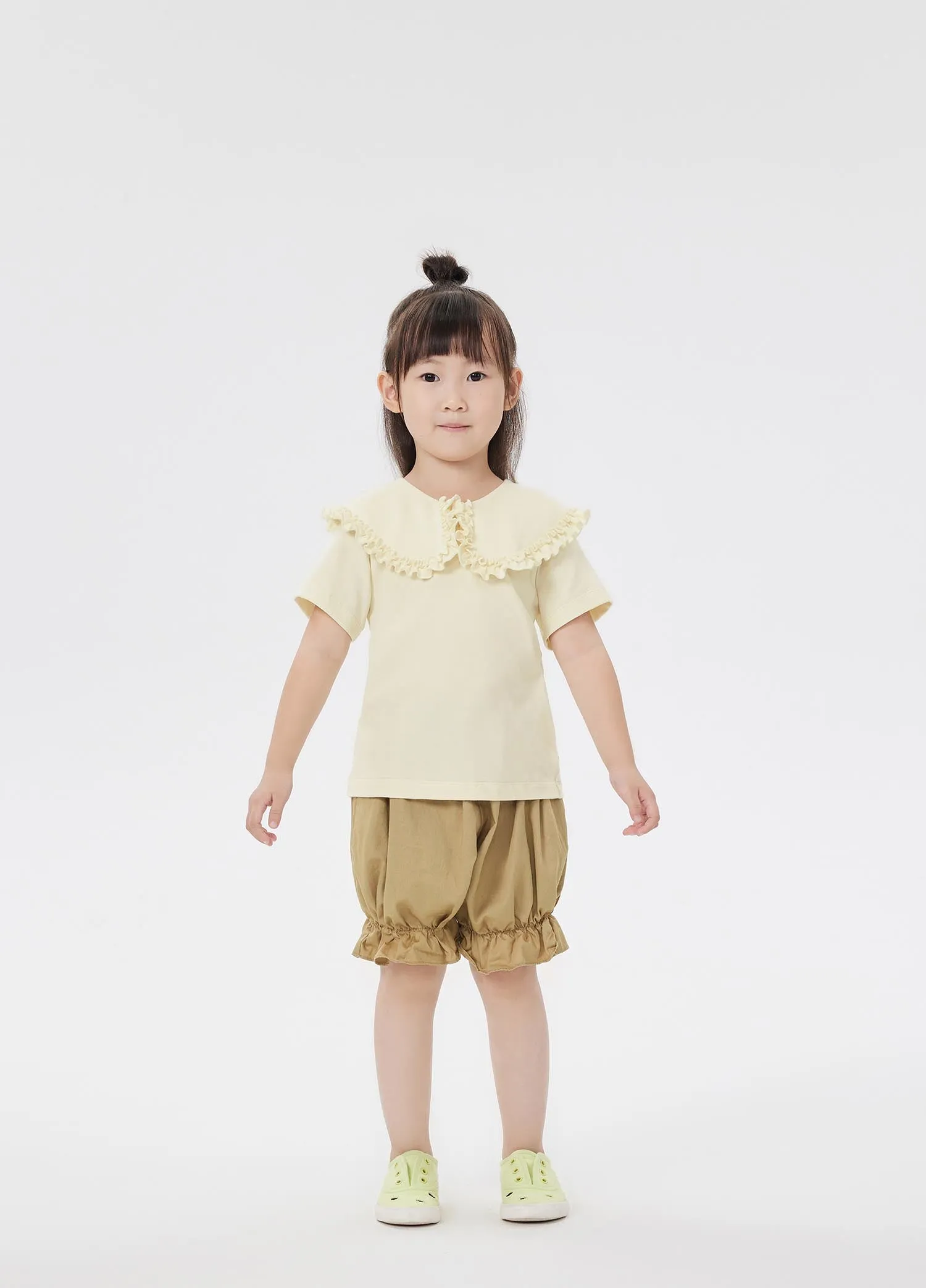 T-Shirt / jnby by JNBY Laced Collar Short Sleeve T-Shirt