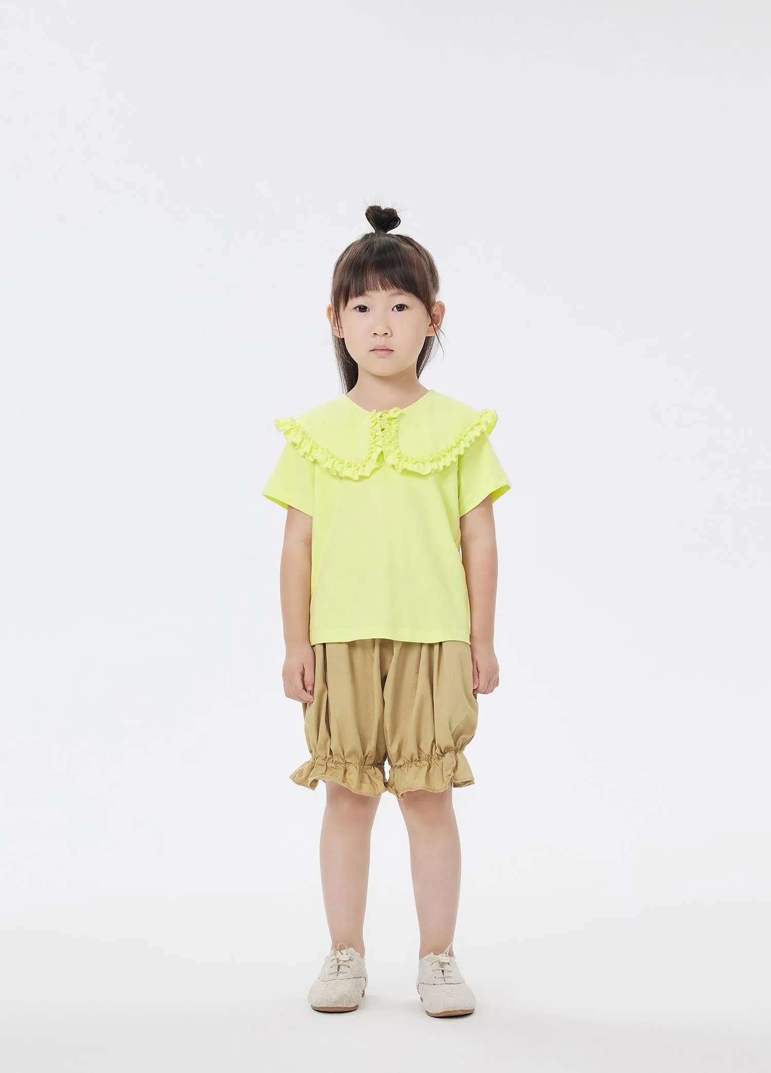 T-Shirt / jnby by JNBY Laced Collar Short Sleeve T-Shirt