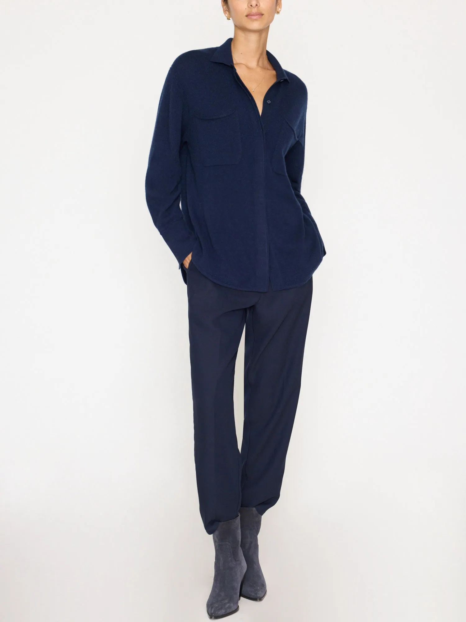 The Andre Luxe Cashmere Shacket