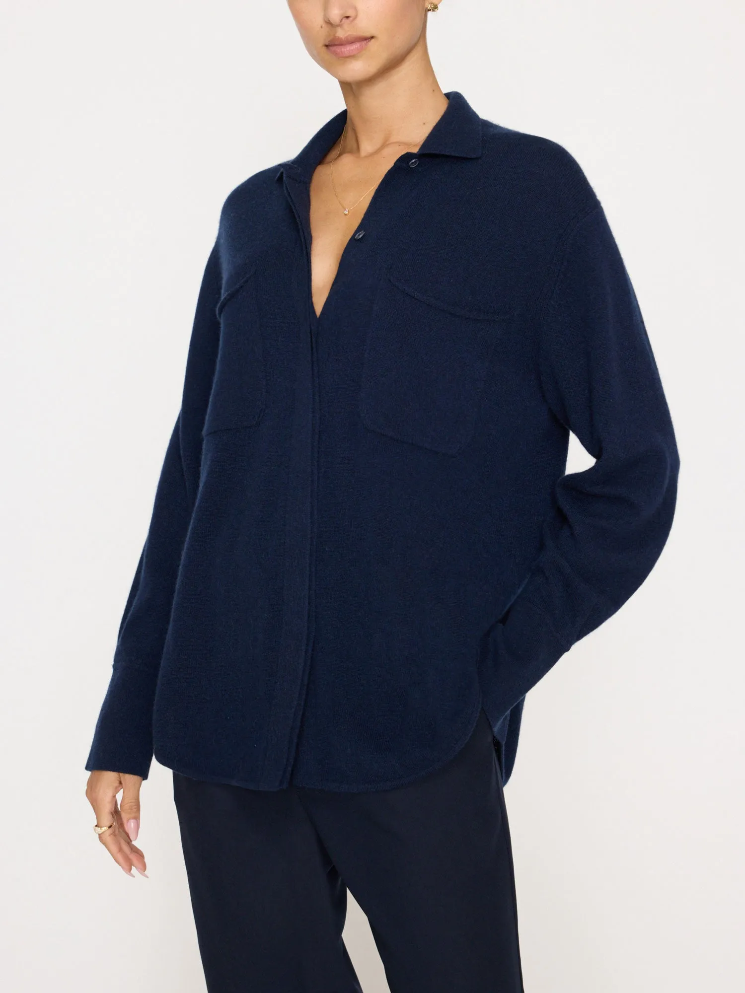 The Andre Luxe Cashmere Shacket