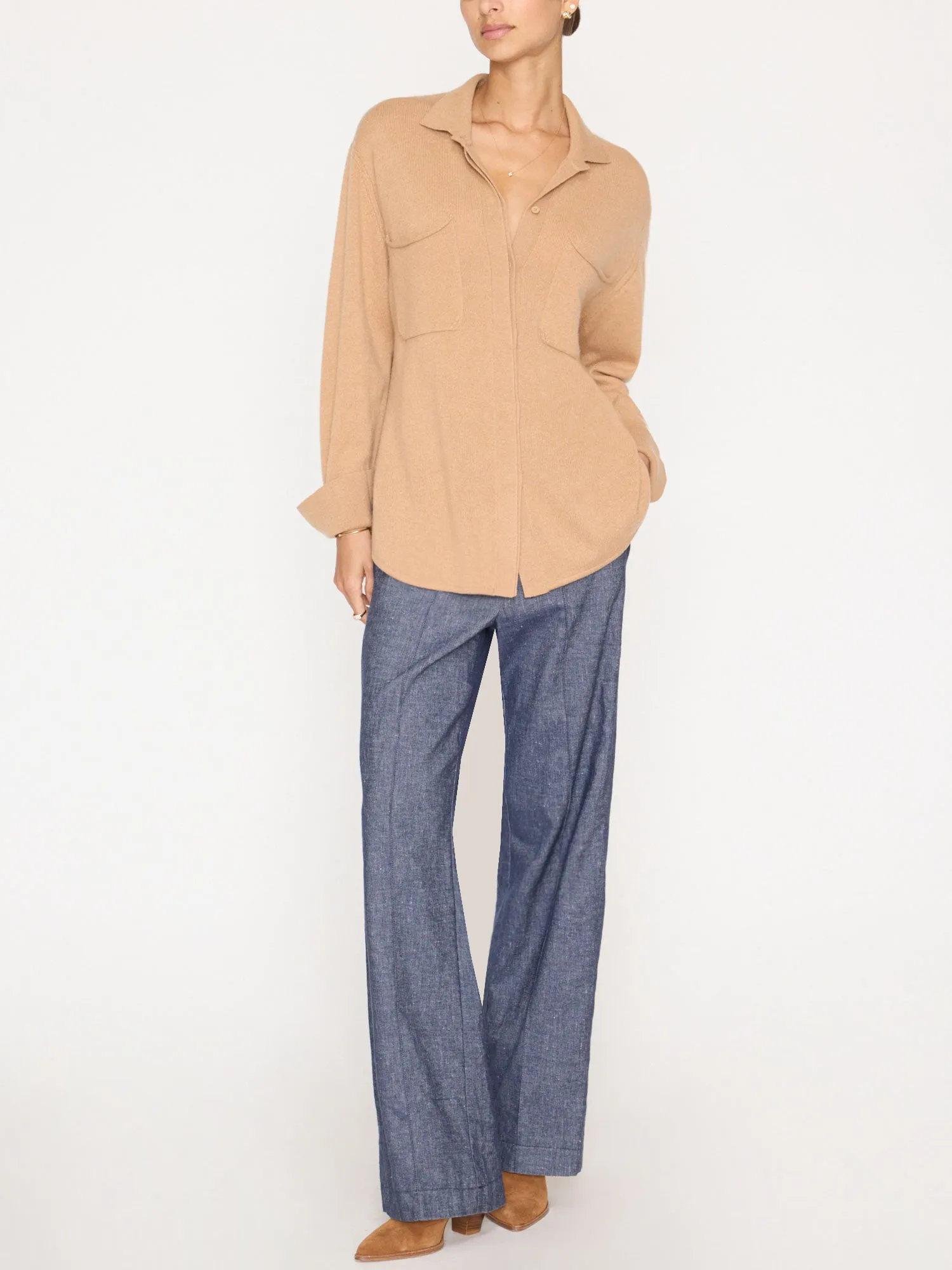 The Andre Luxe Cashmere Shacket