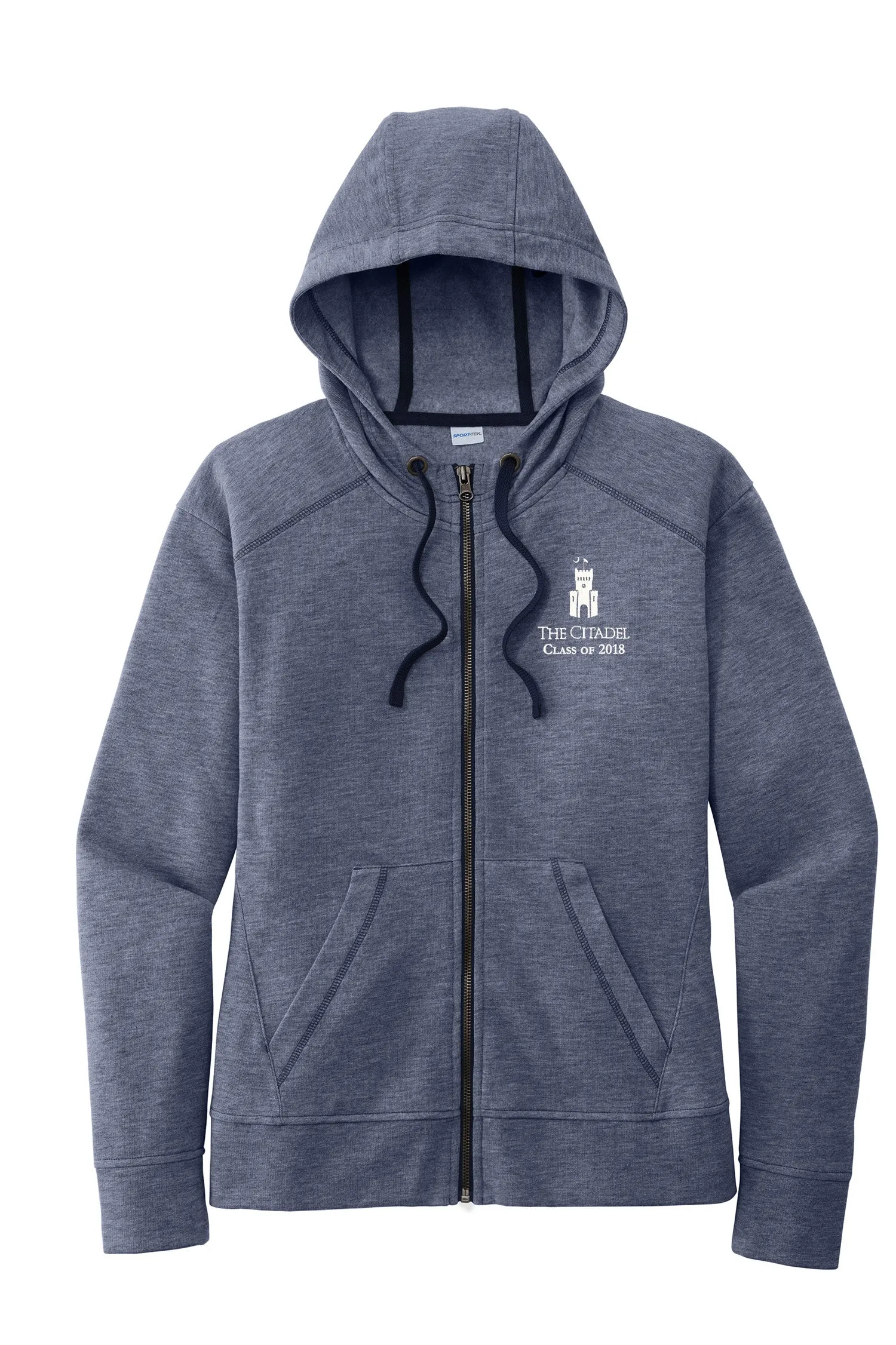 The Citadel, Class of 2018, Barracks, Ladies Fleece Full-Zip Hooded Jacket