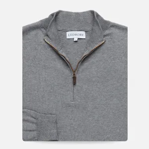 The Light Grey Heather Easterley Half-Zip Sweater