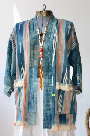THF22 The Highlands Foundry Indigo Ikat Haori jacket