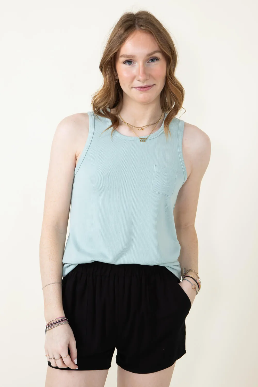 Thread & Supply Naomi Tank Top for Women in Teal | T2484MSTS-TEAL