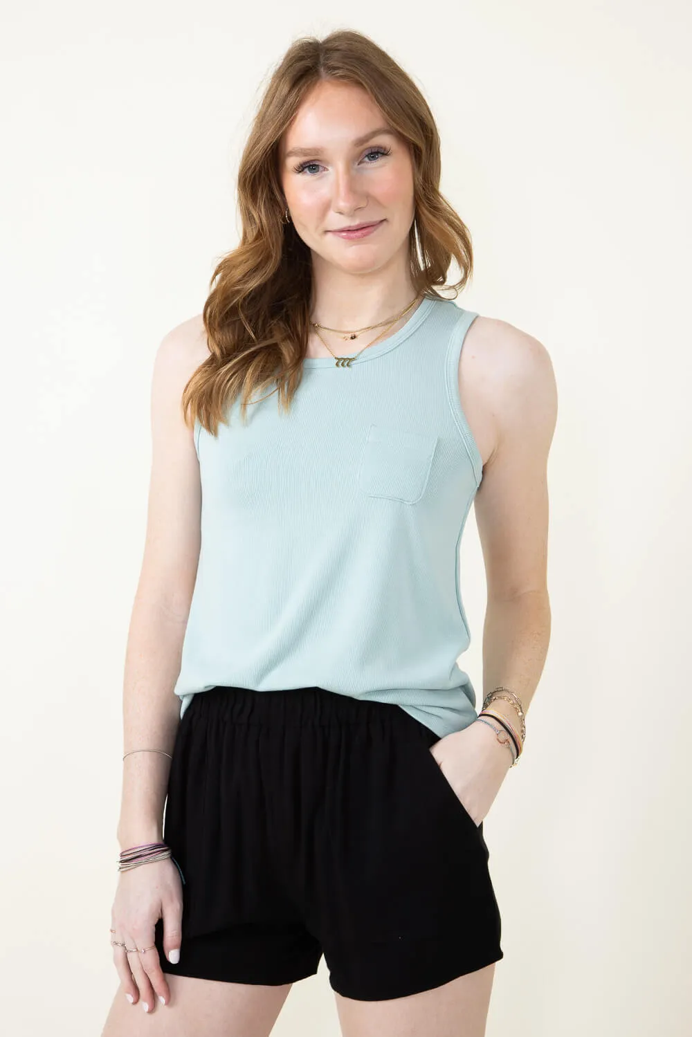 Thread & Supply Naomi Tank Top for Women in Teal | T2484MSTS-TEAL