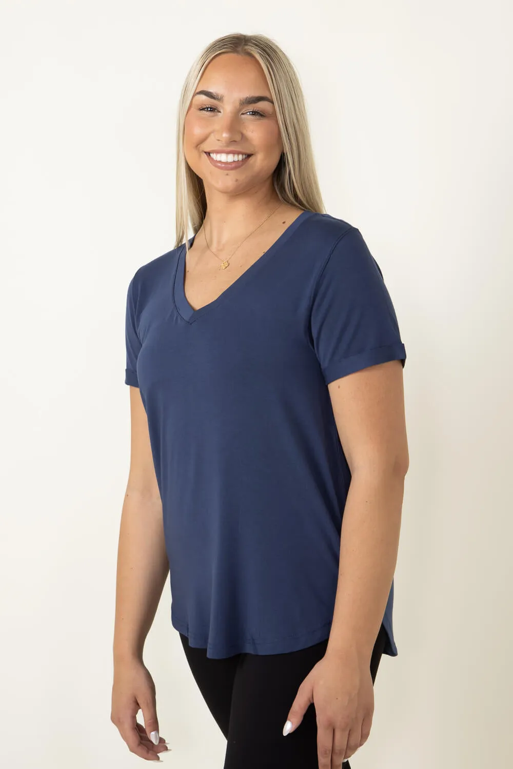 Thread & Supply Recreation T-Shirt for Women in Navy | T1440LZMTS-NAVY