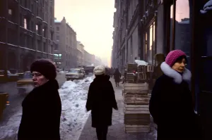 Three Women in Street