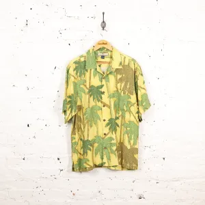 Tommy Bahama Palm Trees Hawaiian Shirt - Yellow - M