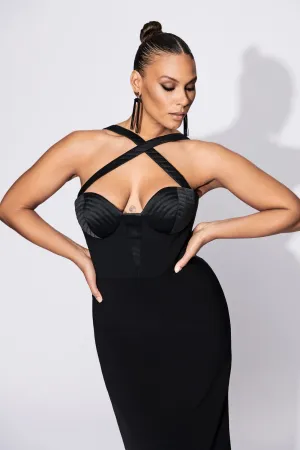 Topstitch Demi Cup Crisscross Dress