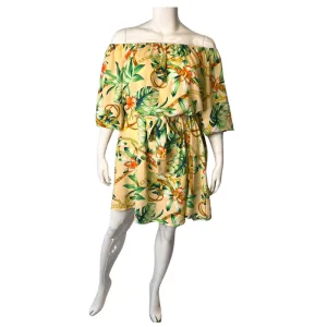 Tropic Off Shoulder Midi Dress