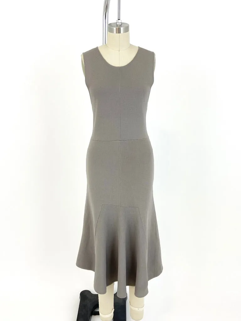 TY-LR Knit Midi Dress