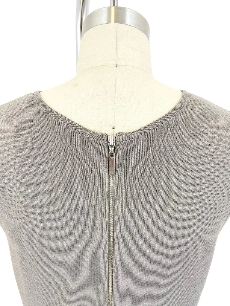 TY-LR Knit Midi Dress