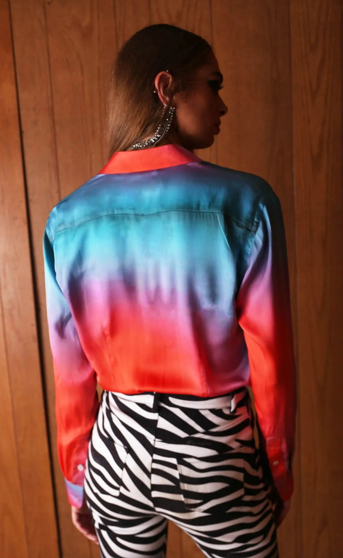 Unisex "Popsicle" Silk Shirt