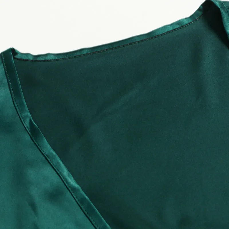 V-neck Flared Sleeve Dress