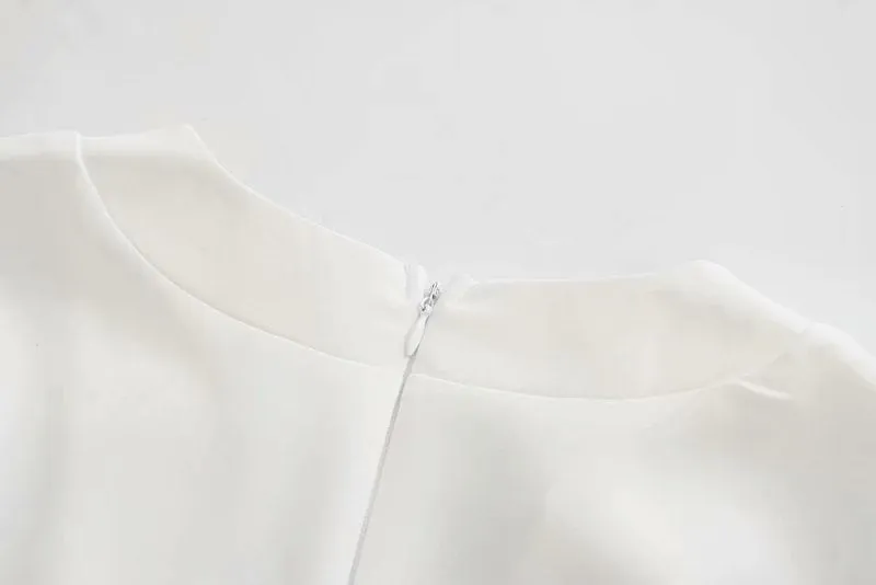 V-neck Tie-Back Slit Splicing Midi Dresses