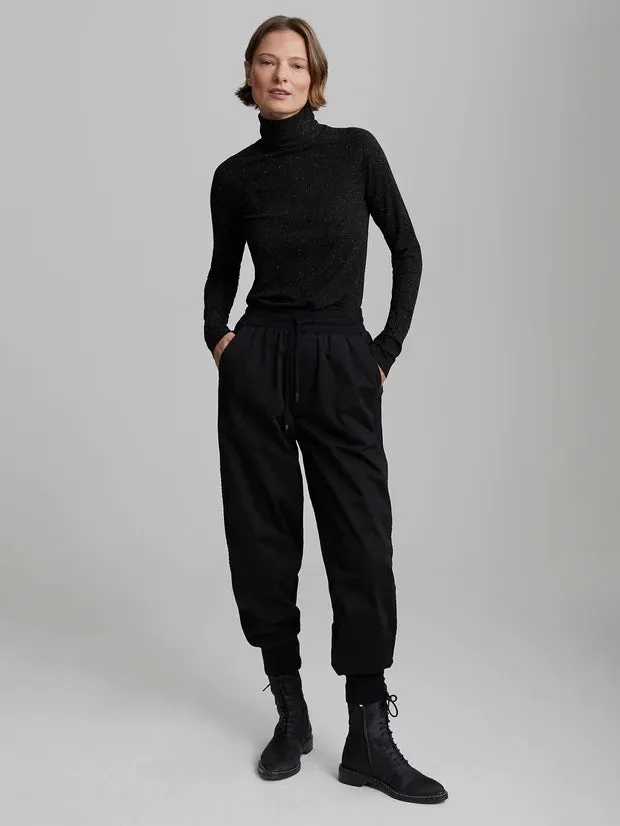 Varley | Roya Rollneck Long Sleeve Tee {Black   Egert}