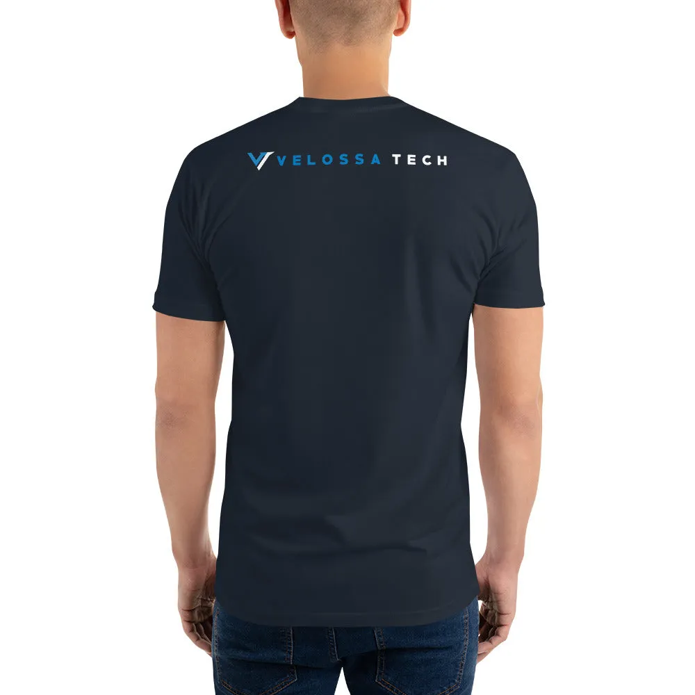 Velossa Tech White Logo Short-Sleeve Shirt