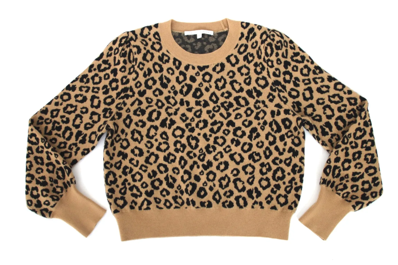 Veronica Beard Wool Leopard Intarsia Sweater