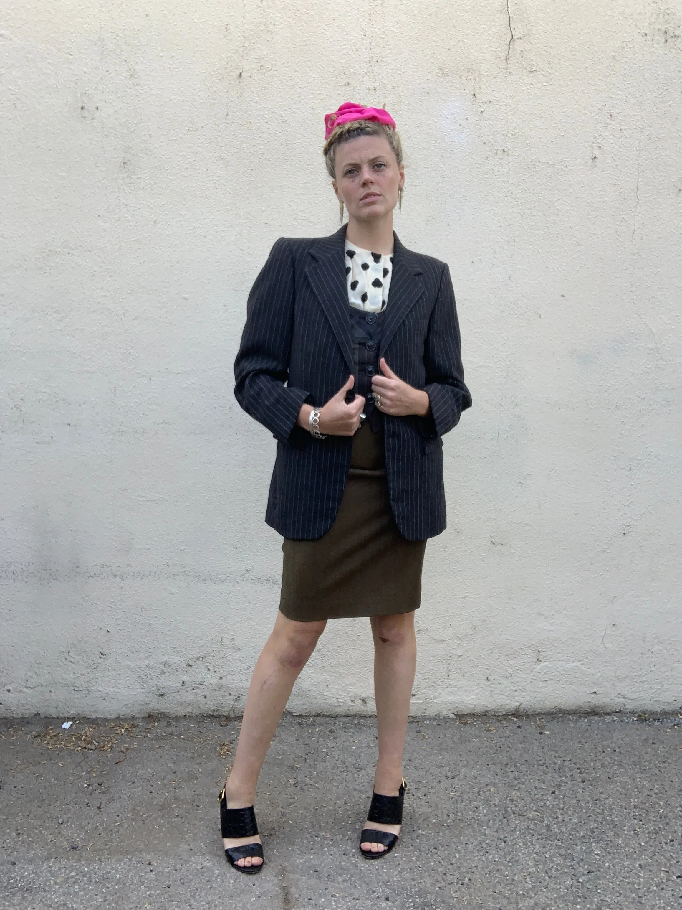 Vintage YSL Yves Saint Laurent Striped Jacket