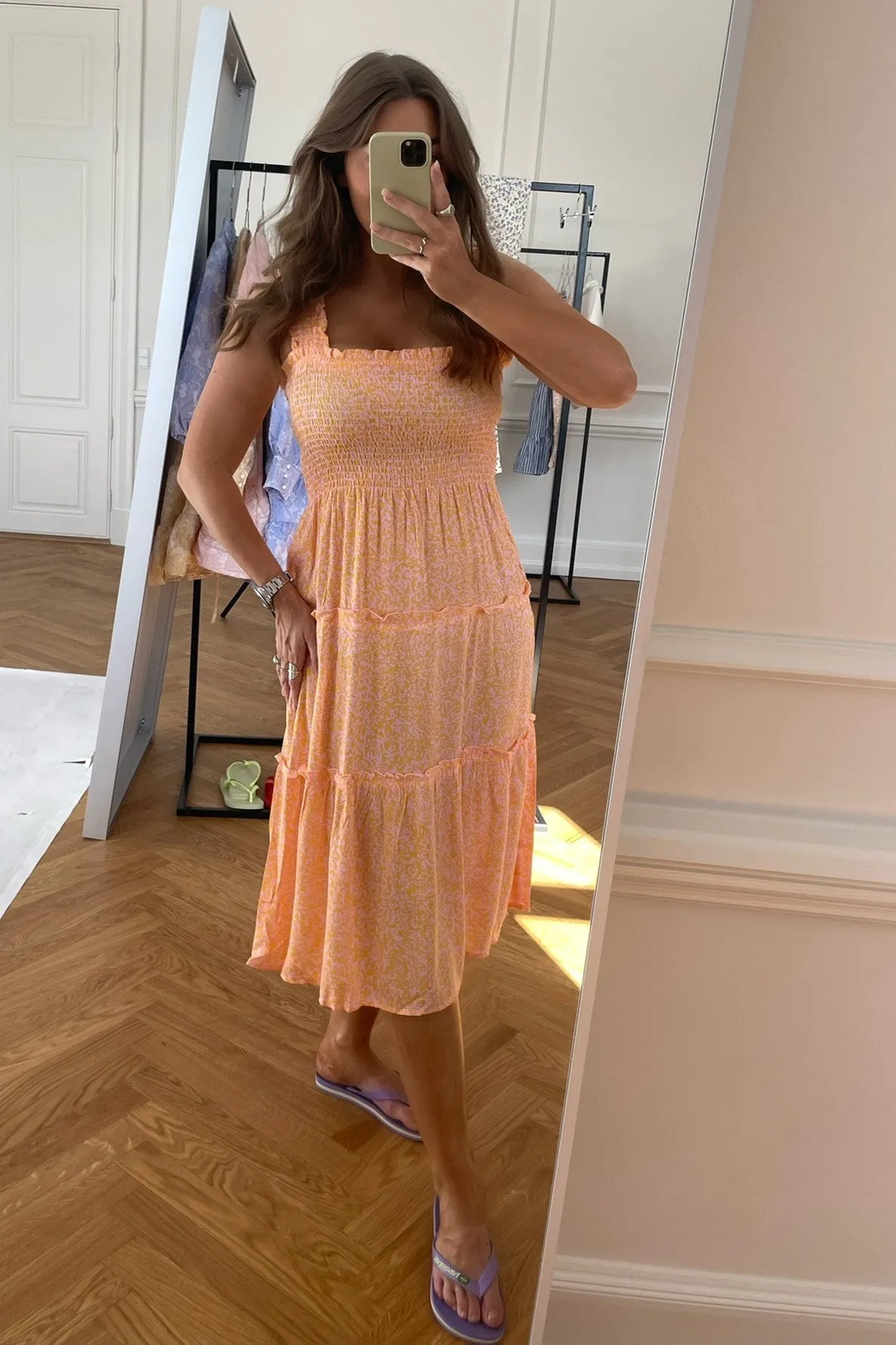 VMJenny Smock Kjole - Orange