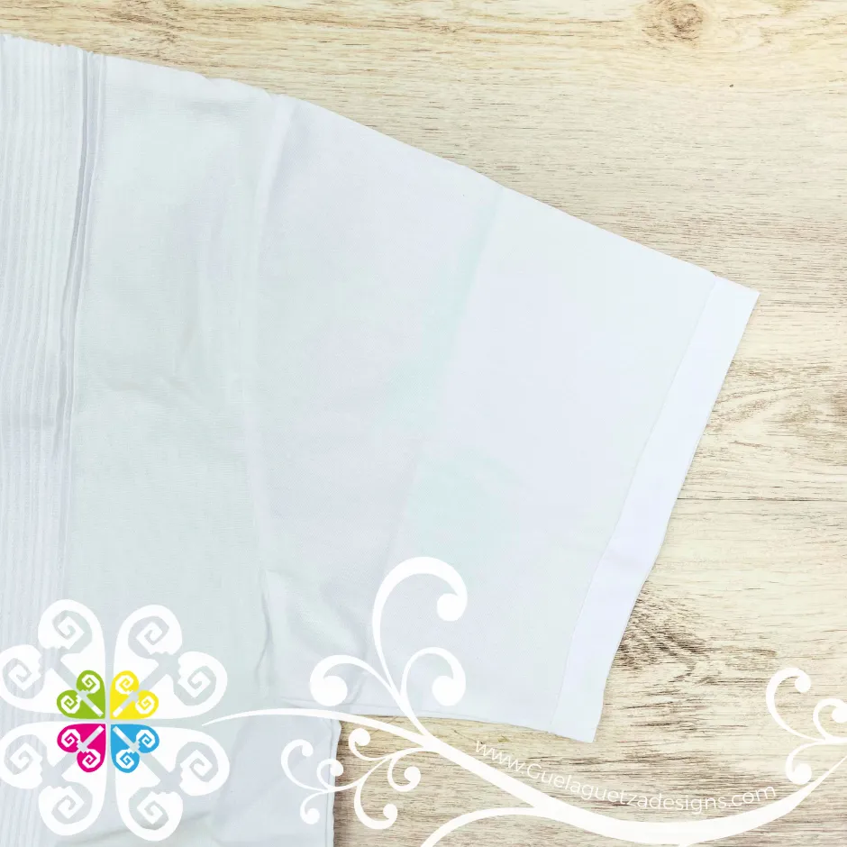 White Earth Tones - Embroider Men Shirt