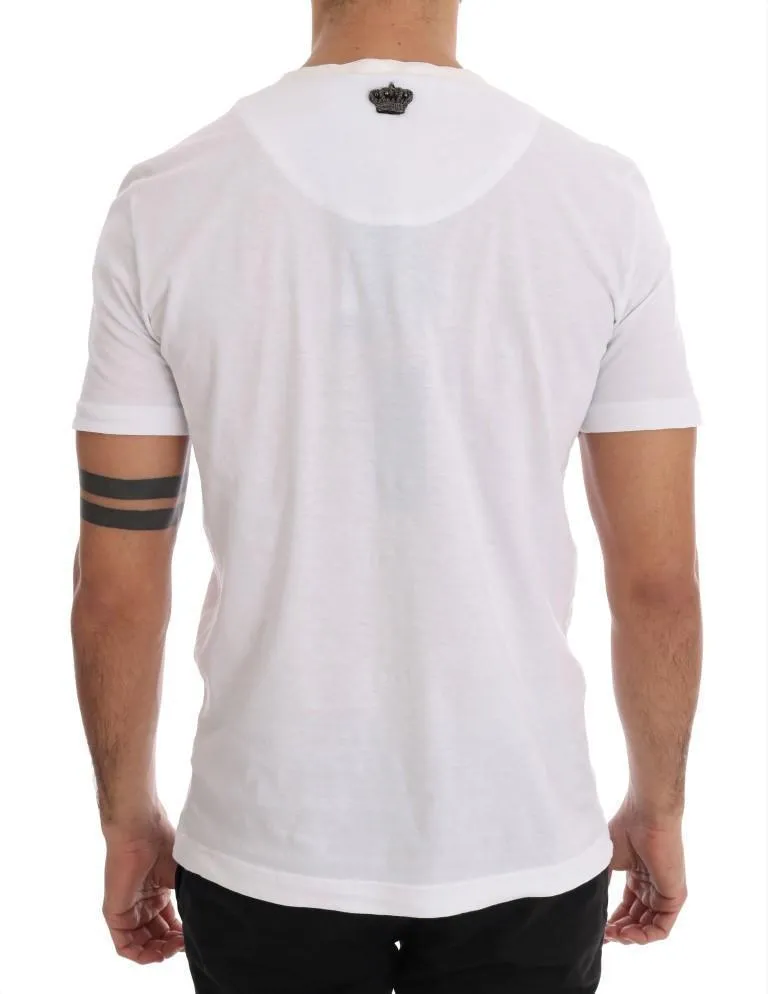 White Sequin Crown Bee T-Shirt