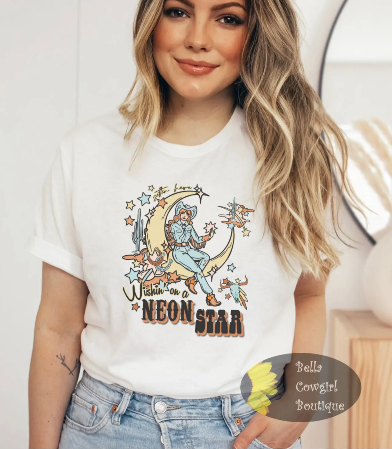Wishing On A Neon Star Country Music T-Shirt