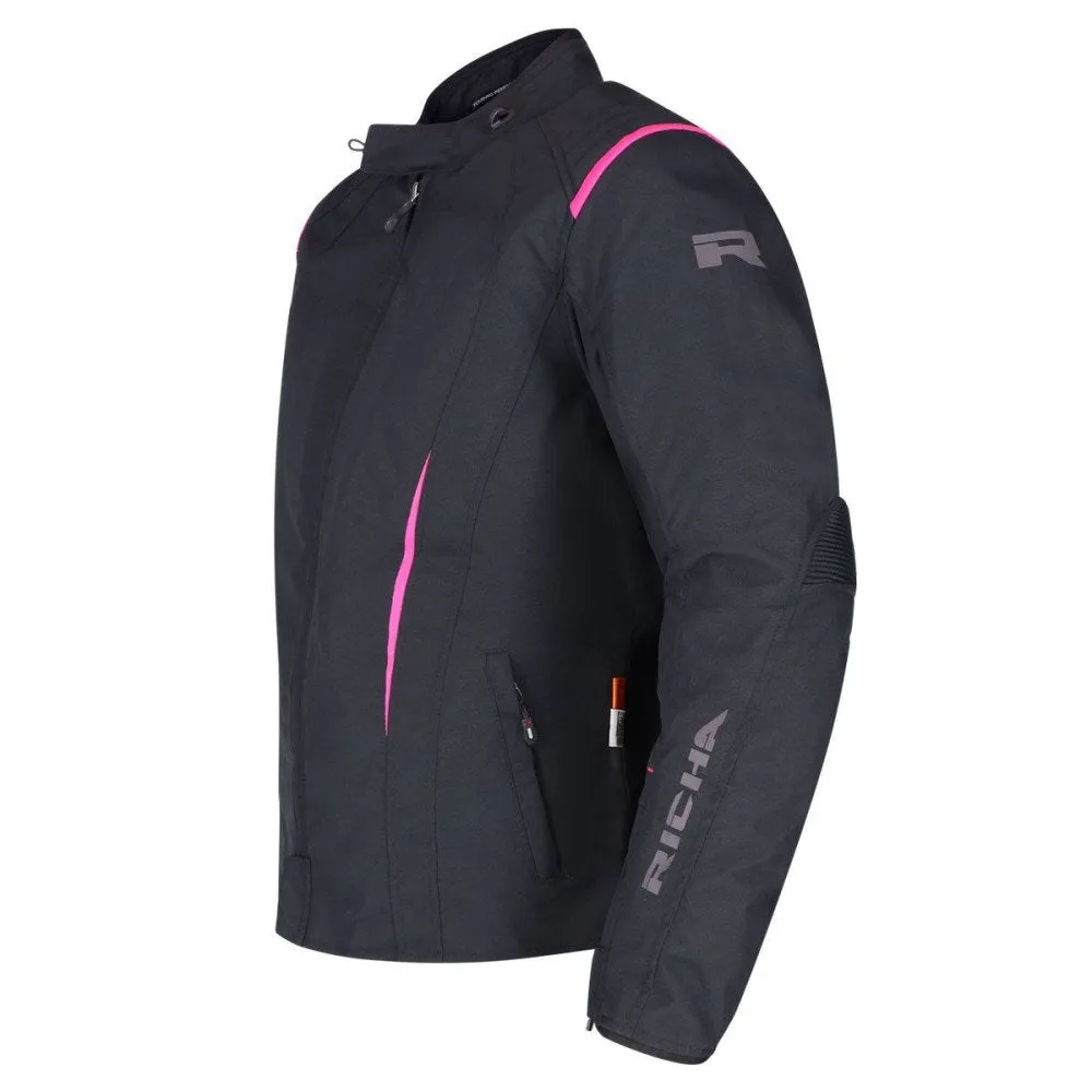 Women Moto Jacket Richa Chloe 2 Jacket, Black/Pink