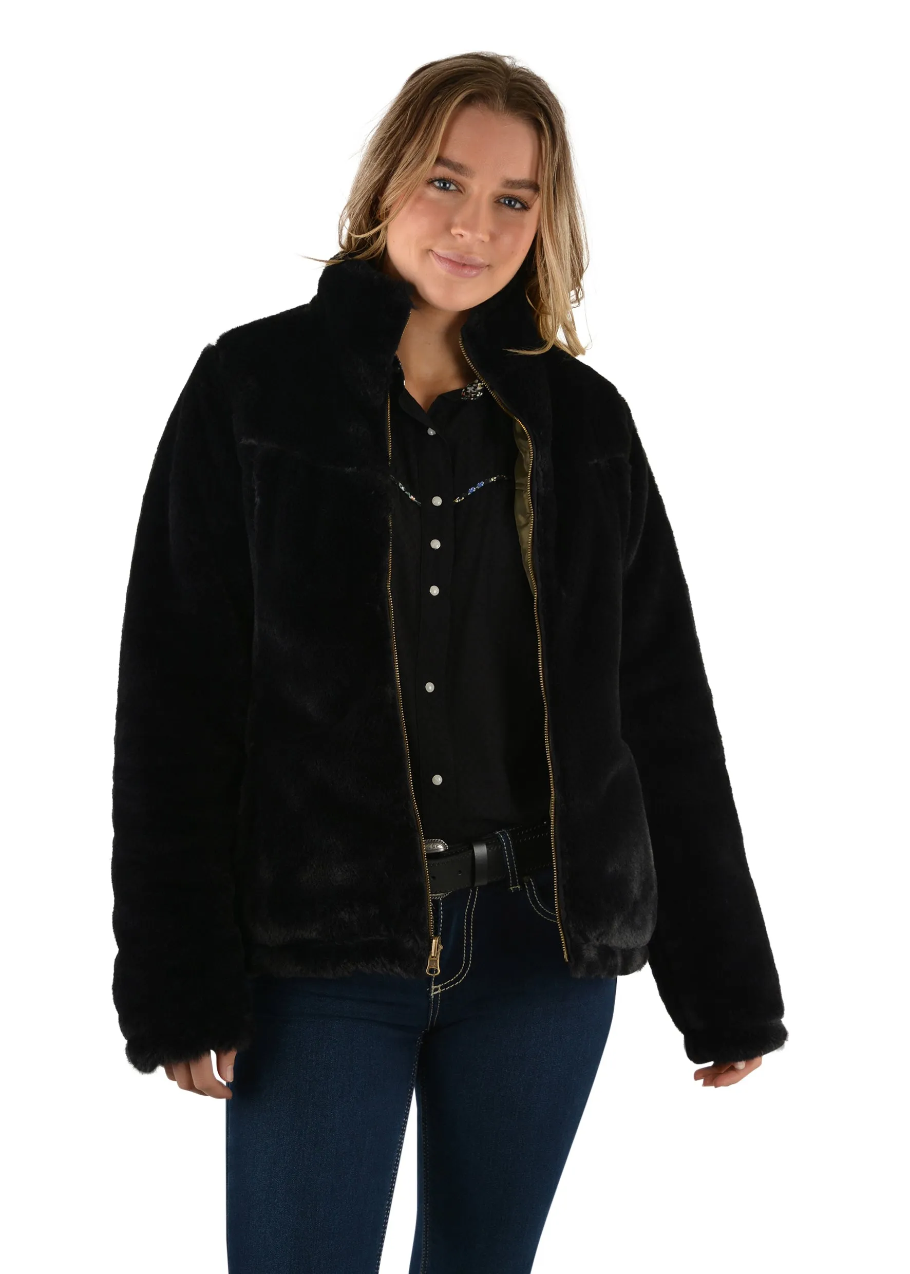 Wrangler Carrie Reversible Ladies Jacket Olive Black