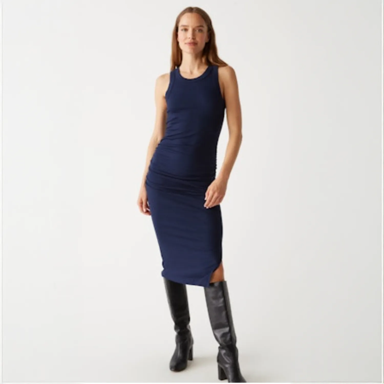 Wren Ruched Midi Dress