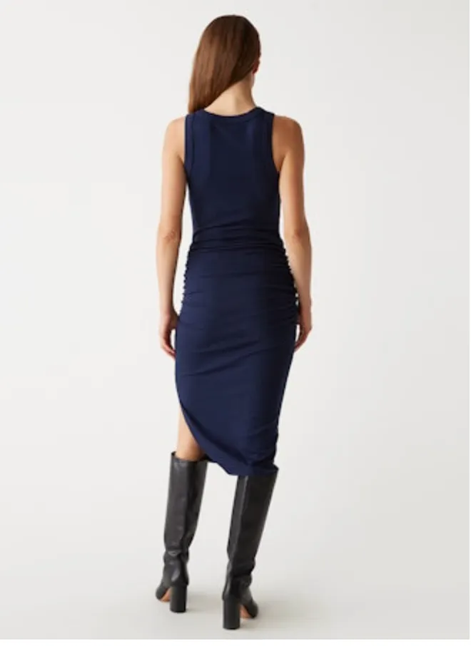 Wren Ruched Midi Dress