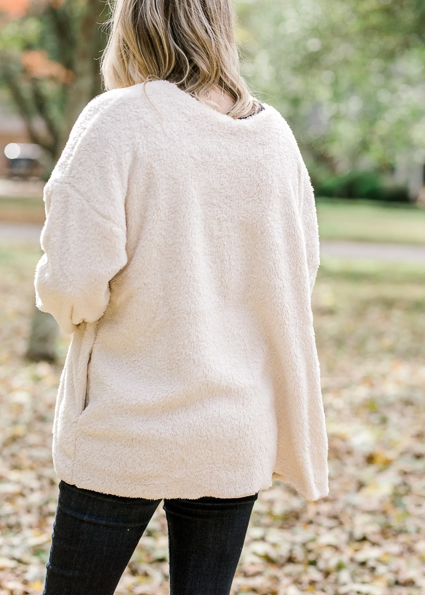 X Snuggle Me Cream Cardigan